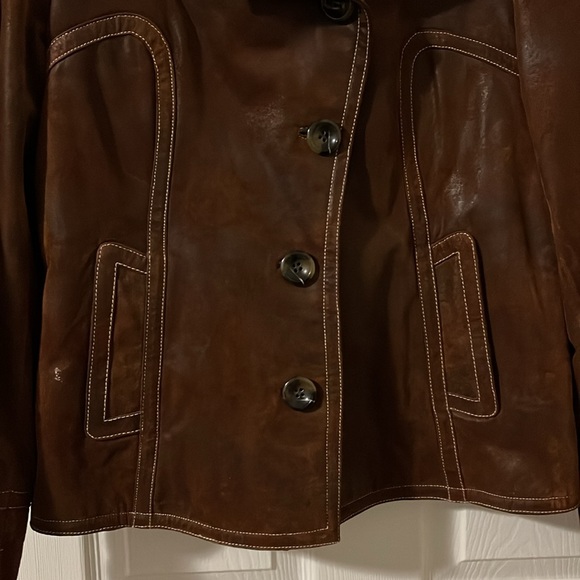 Guess rust suede jacket - Picture 3 of 8